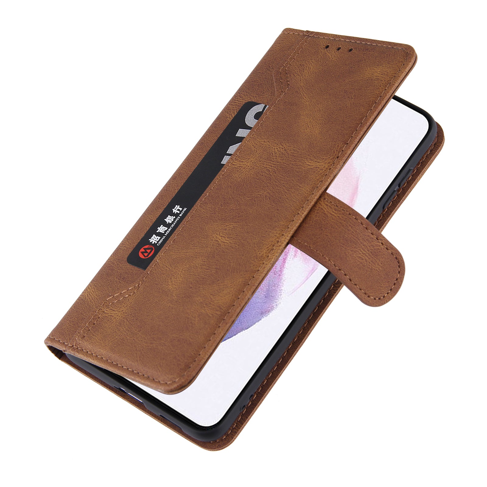 Stitching PU Leather Phone Stand Case for Samsung Galaxy S23 Outer Card Holder Wallet Phone Cover Stitching PU Leather Phone Stand Case for Samsung Galaxy S23 Outer Card Holder Wallet Phone Cover